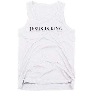 Jesus Is King Bold Modern Christian Tank Top