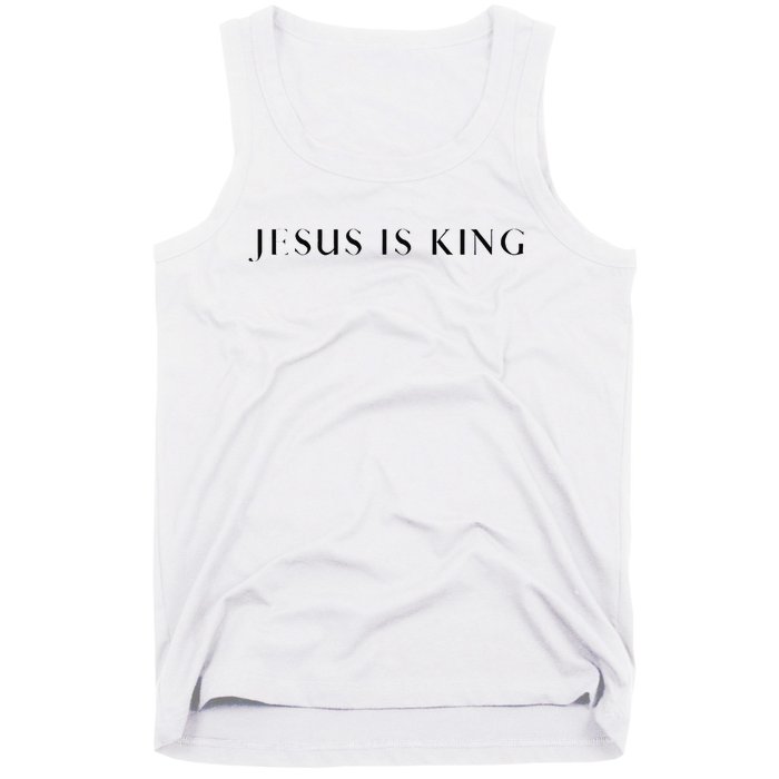 Jesus Is King Bold Modern Christian Tank Top