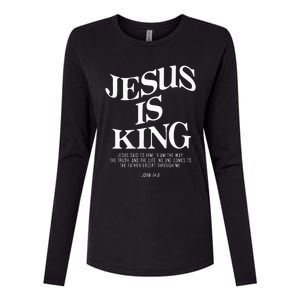 Jesus Is King Jesus John 146 Costume Christian Womens Cotton Relaxed Long Sleeve T-Shirt