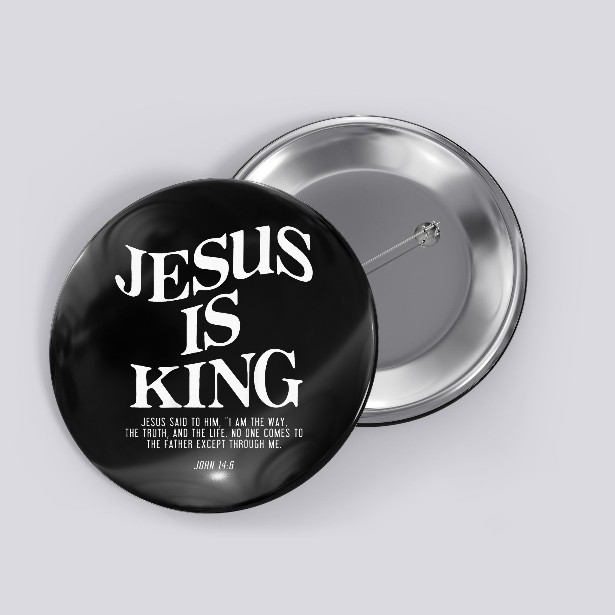 Jesus Is King Jesus John 146 Costume Christian Button