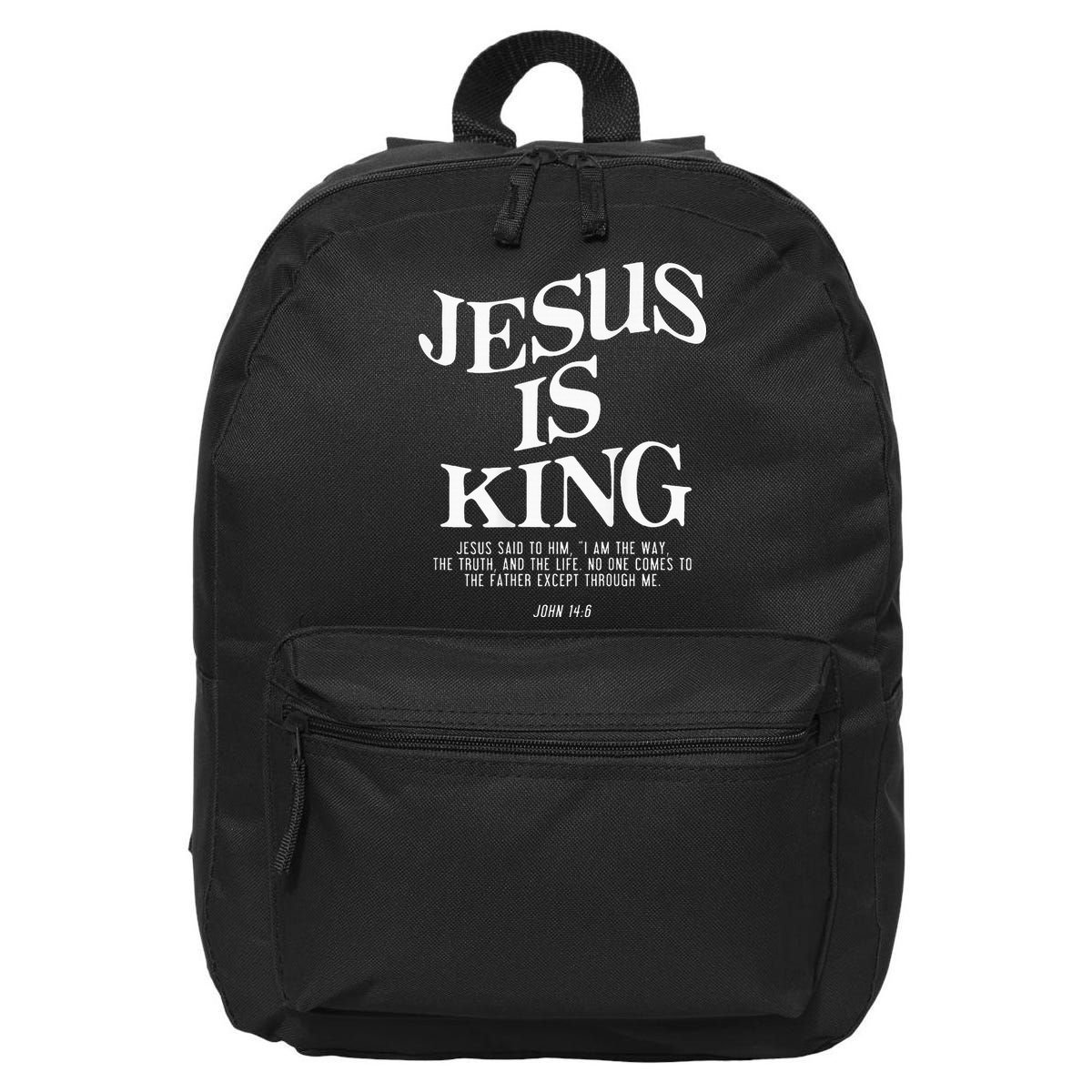 Jesus Is King Jesus John 146 Costume Christian 16 in Basic Backpack
