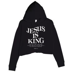 Jesus Is King Jesus John 146 Costume Christian Crop Fleece Hoodie