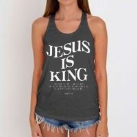 Jesus Is King Jesus John 146 Costume Christian Women's Knotted Racerback Tank