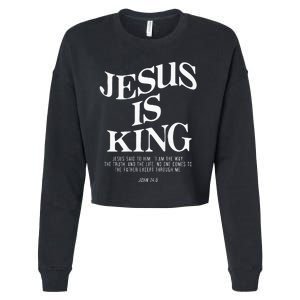 Jesus Is King Jesus John 146 Costume Christian Cropped Pullover Crew