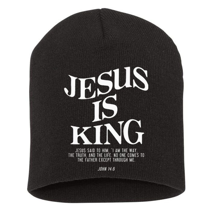 Jesus Is King Jesus John 146 Costume Christian Short Acrylic Beanie