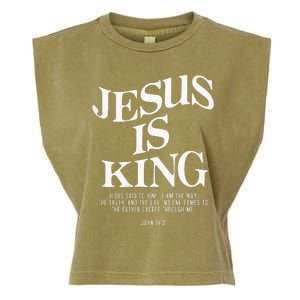 Jesus Is King Jesus John 146 Costume Christian Garment-Dyed Women's Muscle Tee