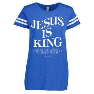 Jesus Is King Jesus John 146 Costume Christian Enza Ladies Jersey Football T-Shirt