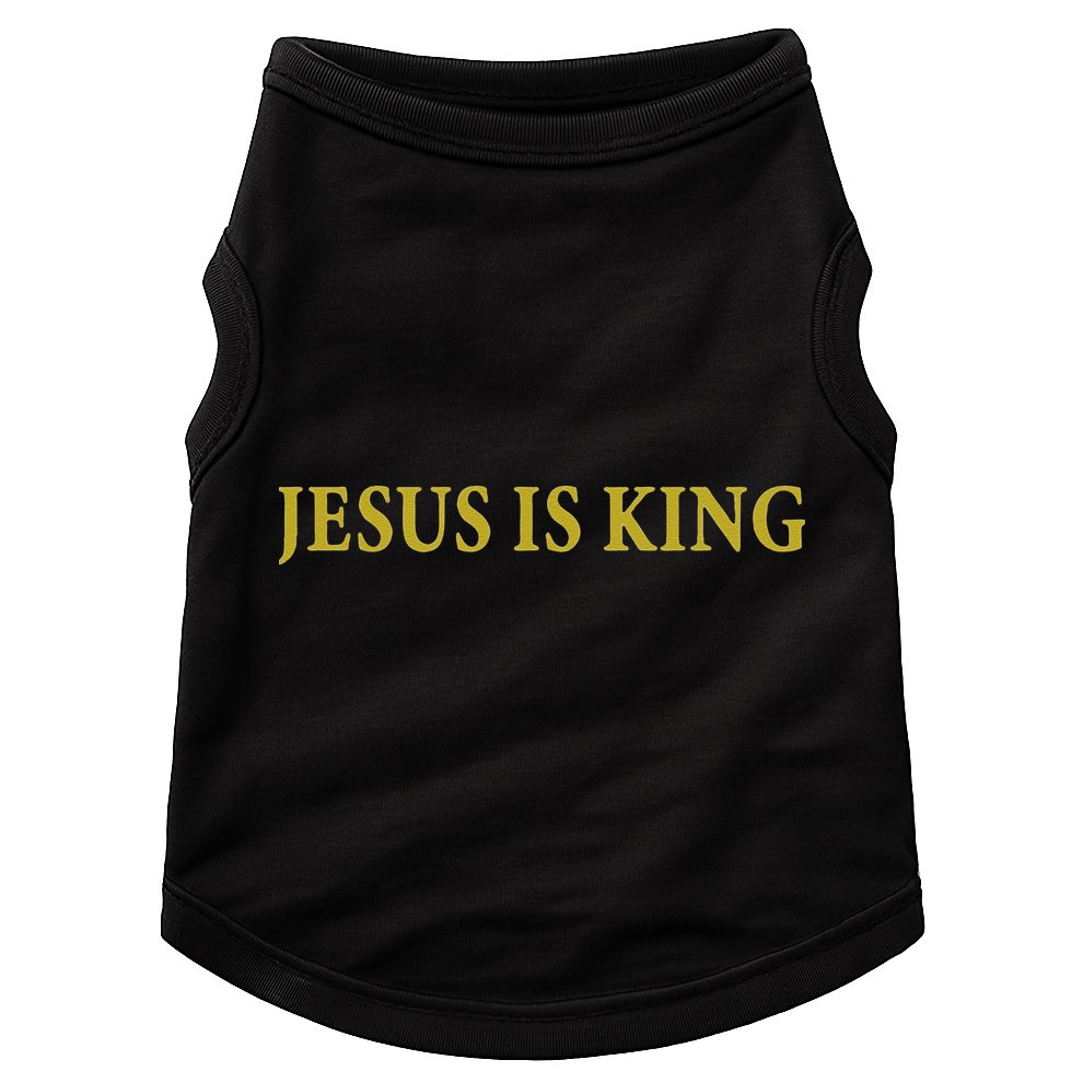 Jesus Is King Christian Doggie Tank