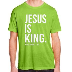 Jesus Is King Bible Scripture Christian Adult ChromaSoft Performance T-Shirt