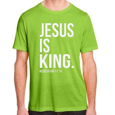 Jesus Is King Bible Scripture Christian Adult ChromaSoft Performance T-Shirt