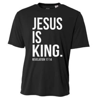 Jesus Is King Bible Scripture Christian Cooling Performance Crew T-Shirt