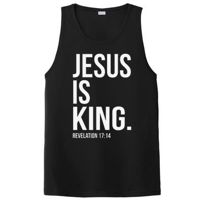 Jesus Is King Bible Scripture Christian PosiCharge Competitor Tank