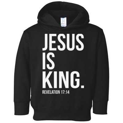 Jesus Is King Bible Scripture Christian Toddler Hoodie