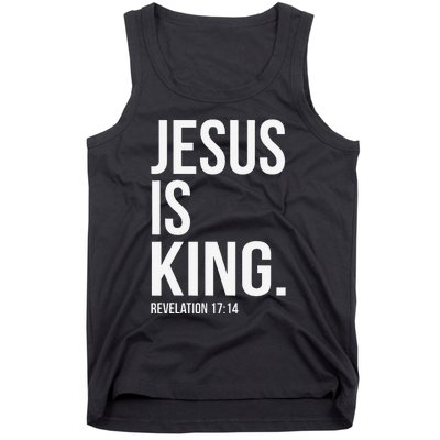 Jesus Is King Bible Scripture Christian Tank Top