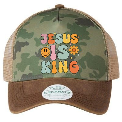 Jesus Is King Christian Religious Legacy Tie Dye Trucker Hat