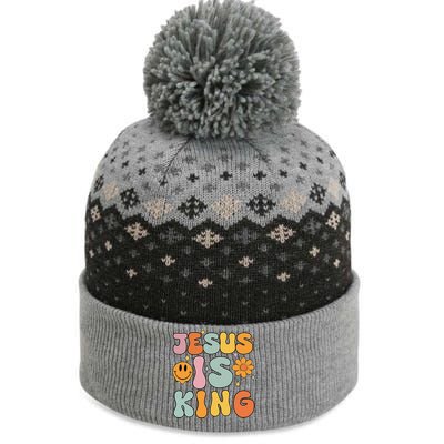 Jesus Is King Christian Religious The Baniff Cuffed Pom Beanie