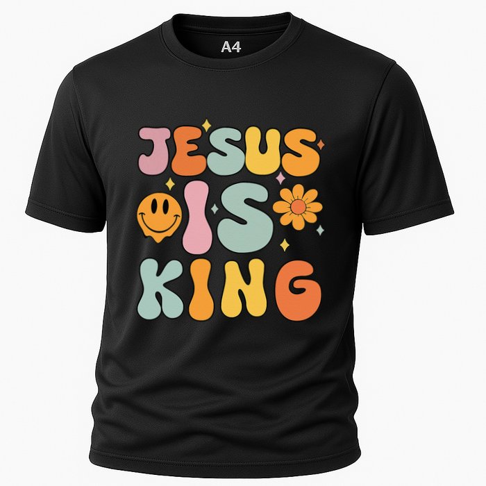 Jesus Is King Christian Religious Cooling Performance Crew T-Shirt