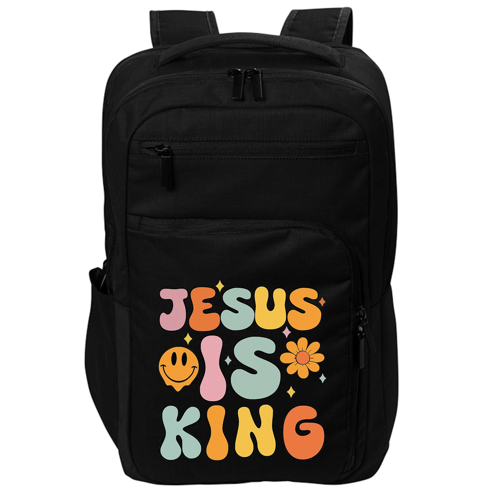 Jesus Is King Christian Religious Impact Tech Backpack