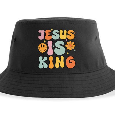 Jesus Is King Christian Religious Sustainable Bucket Hat