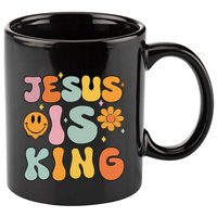 Jesus Is King Christian Religious 11oz C Handle Ceramic Mug