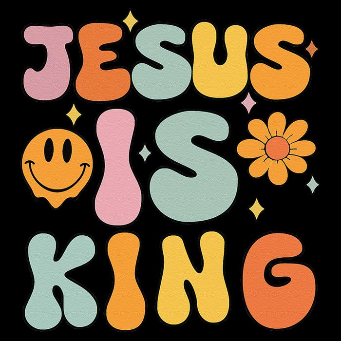 Jesus Is King Christian Religious Drawstring Bag