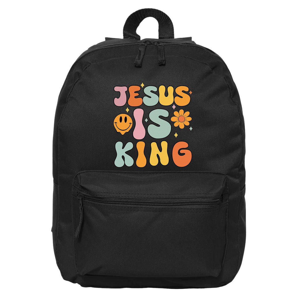 Jesus Is King Christian Religious 16 in Basic Backpack