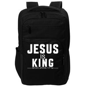 Jesus Is King Bible Verse Rev 17:14 Great Gift Impact Tech Backpack