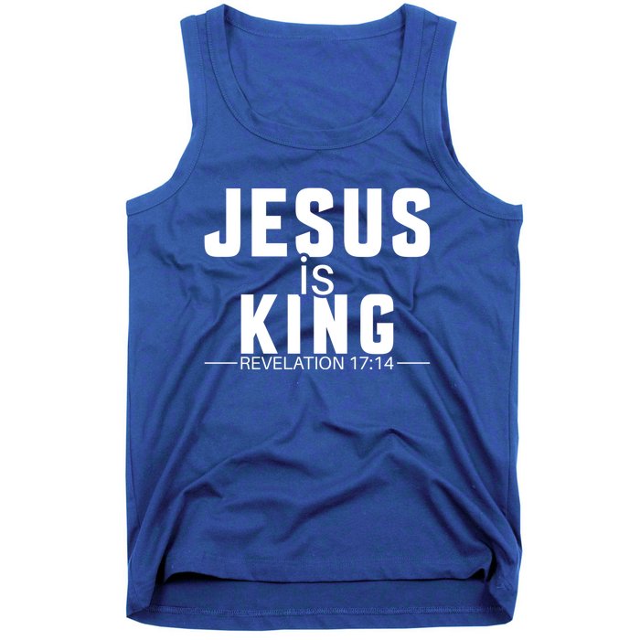 Jesus Is King Bible Verse Rev 17:14 Great Gift Tank Top