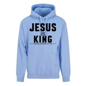 Jesus Is King Bible Verse Rev 17:14 Great Gift Unisex Surf Hoodie