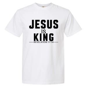 Jesus Is King Bible Verse Rev 17:14 Great Gift Garment-Dyed Heavyweight T-Shirt