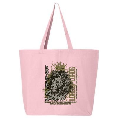 Jesus Is King Of Kings Jesus Lion Of Judah Christian Lion 25L Jumbo Tote