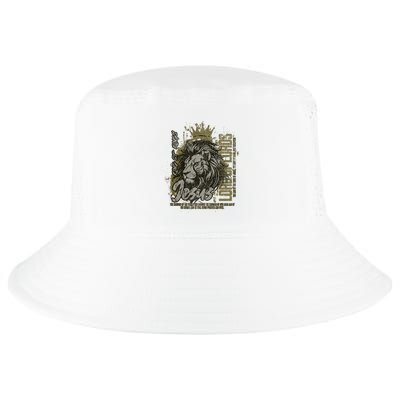 Jesus Is King Of Kings Jesus Lion Of Judah Christian Lion Cool Comfort Performance Bucket Hat