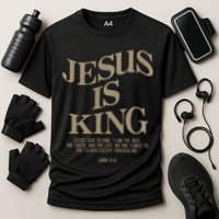 Jesus Is King Jesus John 146 Costume Christian Cooling Performance Crew T-Shirt