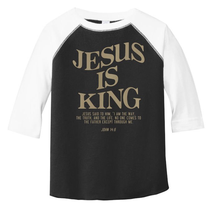 Jesus Is King Jesus John 146 Costume Christian Toddler Fine Jersey T-Shirt