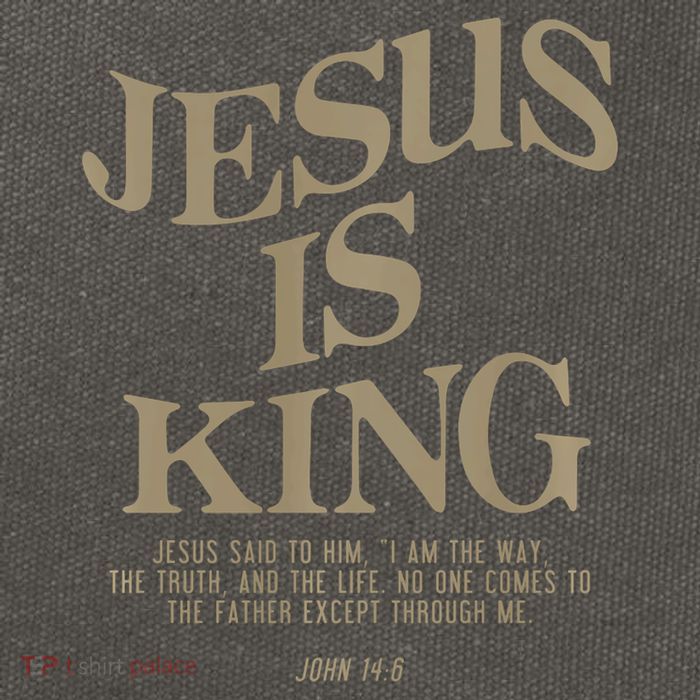 Jesus Is King Jesus John 146 Costume Christian Cotton Canvas Backpack