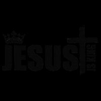 Jesus Is King Simple Crown Logo Mug