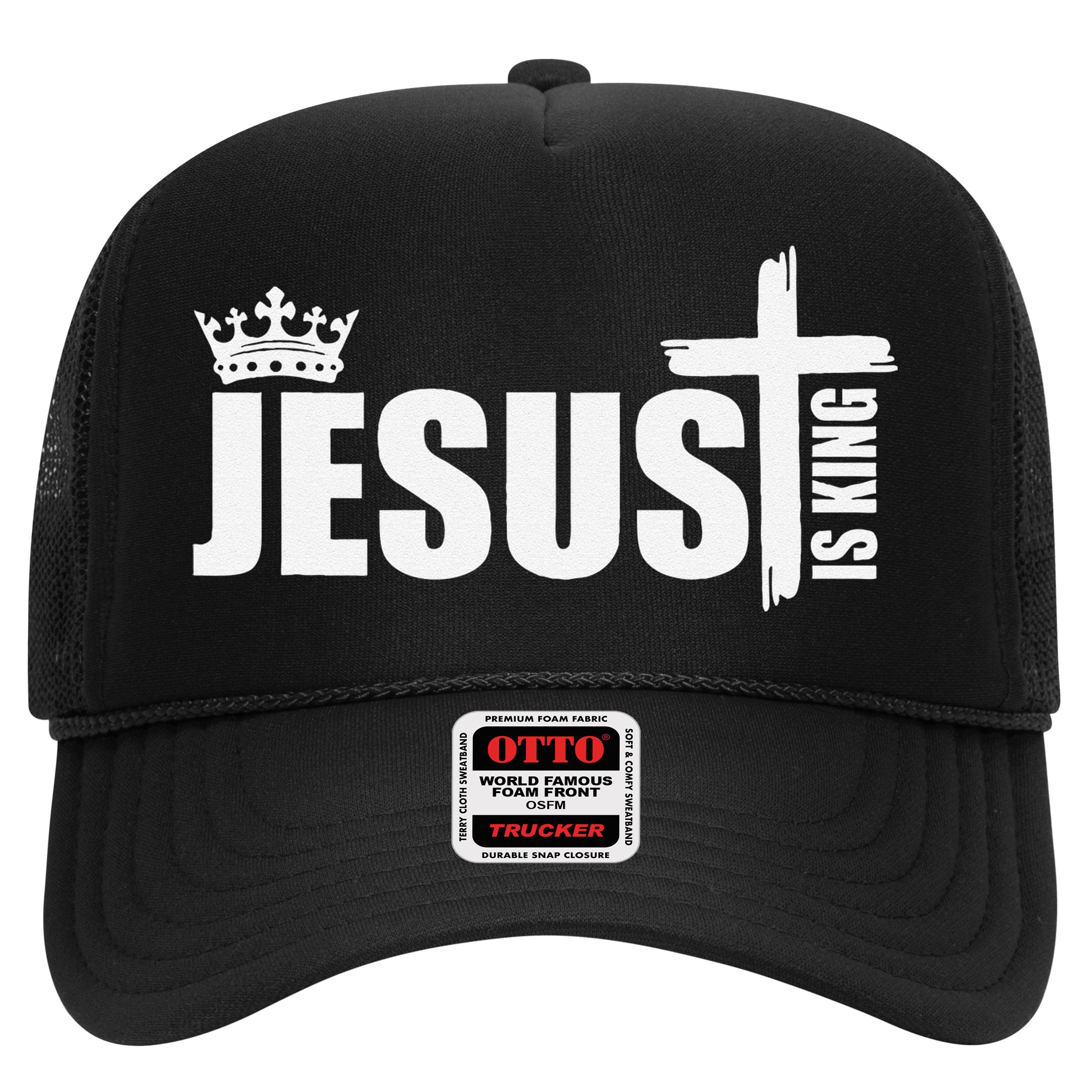 Jesus Is King Simple Crown Logo Hat