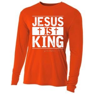 Jesus Is King Jesus Costume Adult Christian  Cooling Performance Long Sleeve Crew