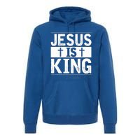 Jesus Is King Jesus Costume Adult Christian  Premium Hoodie