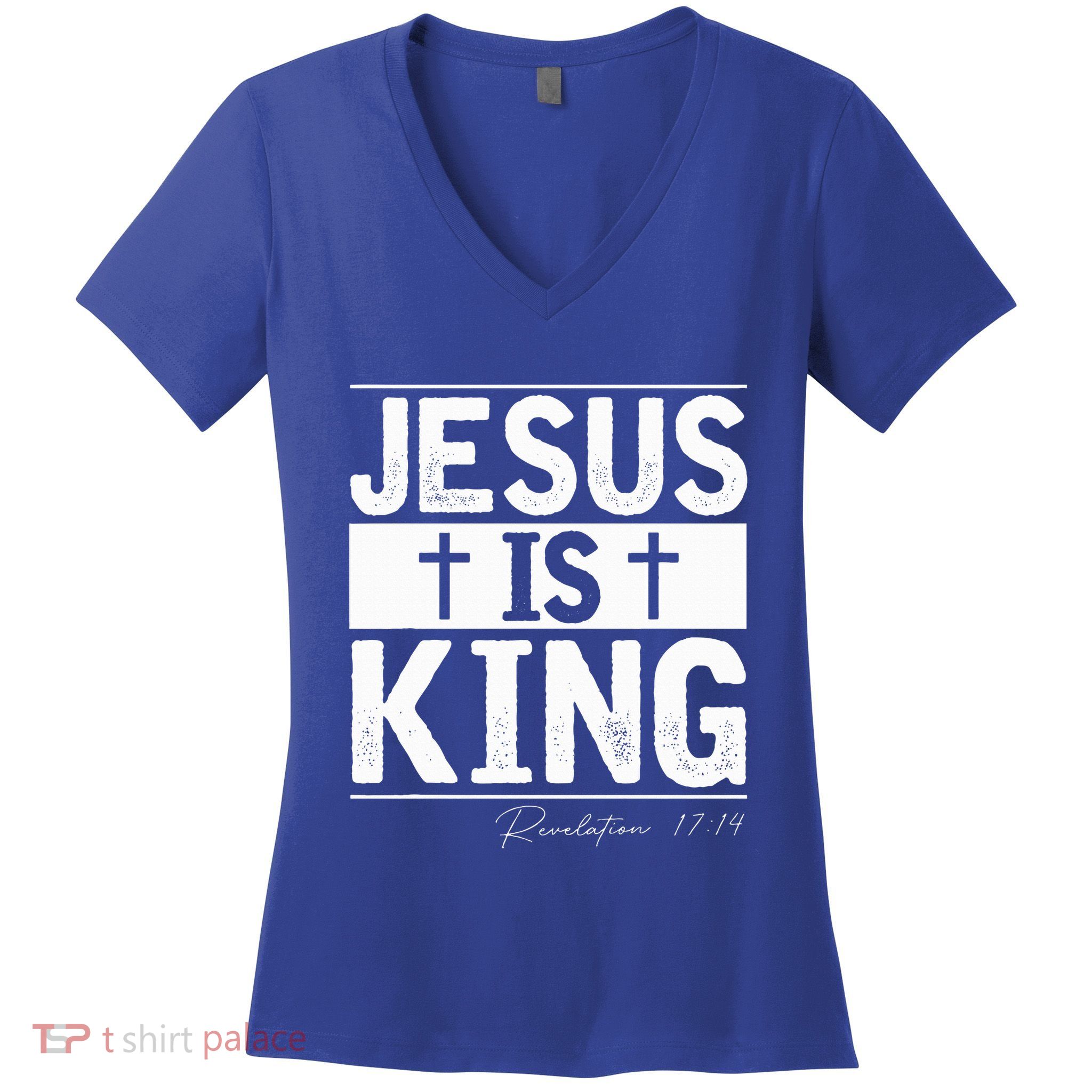 Jesus Is King Jesus Costume Adult Christian  Women's V-Neck T-Shirt
