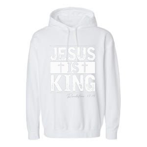 Jesus Is King Jesus Costume Adult Christian  Garment-Dyed Fleece Hoodie