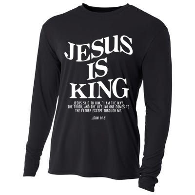 Jesus Is King Jesus John 14:6 Costume Christian Cooling Performance Long Sleeve Crew