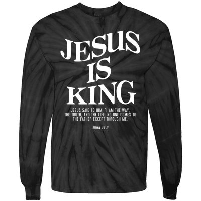 Jesus Is King Jesus John 14:6 Costume Christian Tie-Dye Long Sleeve Shirt