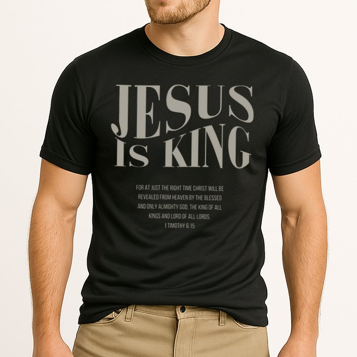 Jesus Is King Christian Cooling Performance Crew T-Shirt