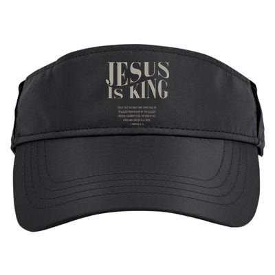 Jesus Is King Christian Adult Drive Performance Visor