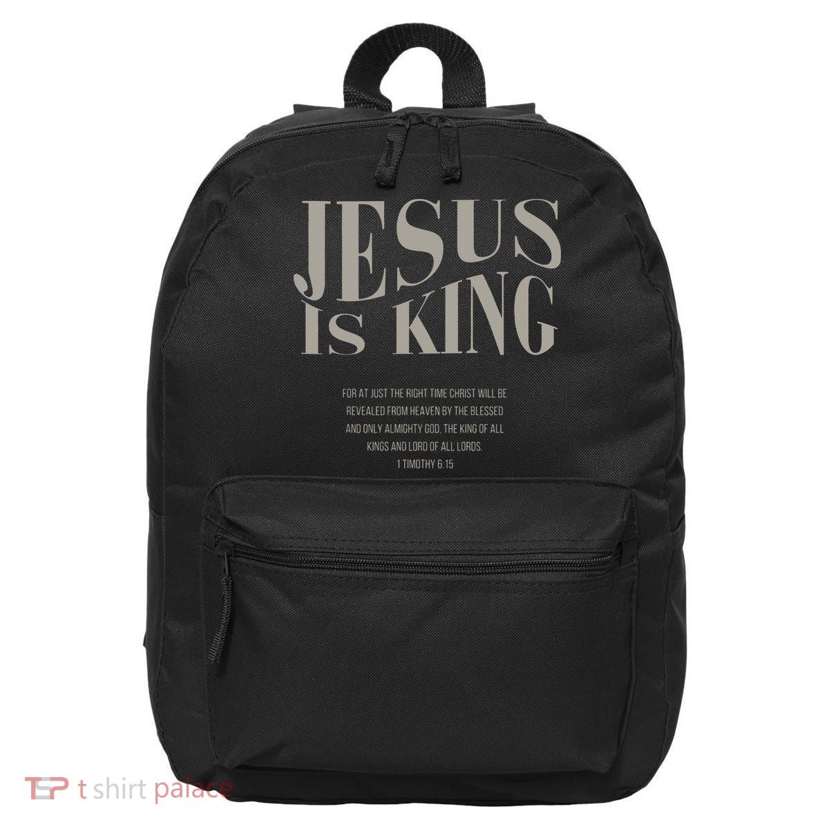 Jesus Is King Christian 16 in Basic Backpack