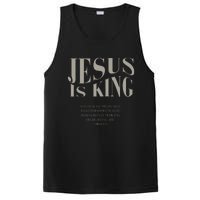 Jesus Is King Christian PosiCharge Competitor Tank