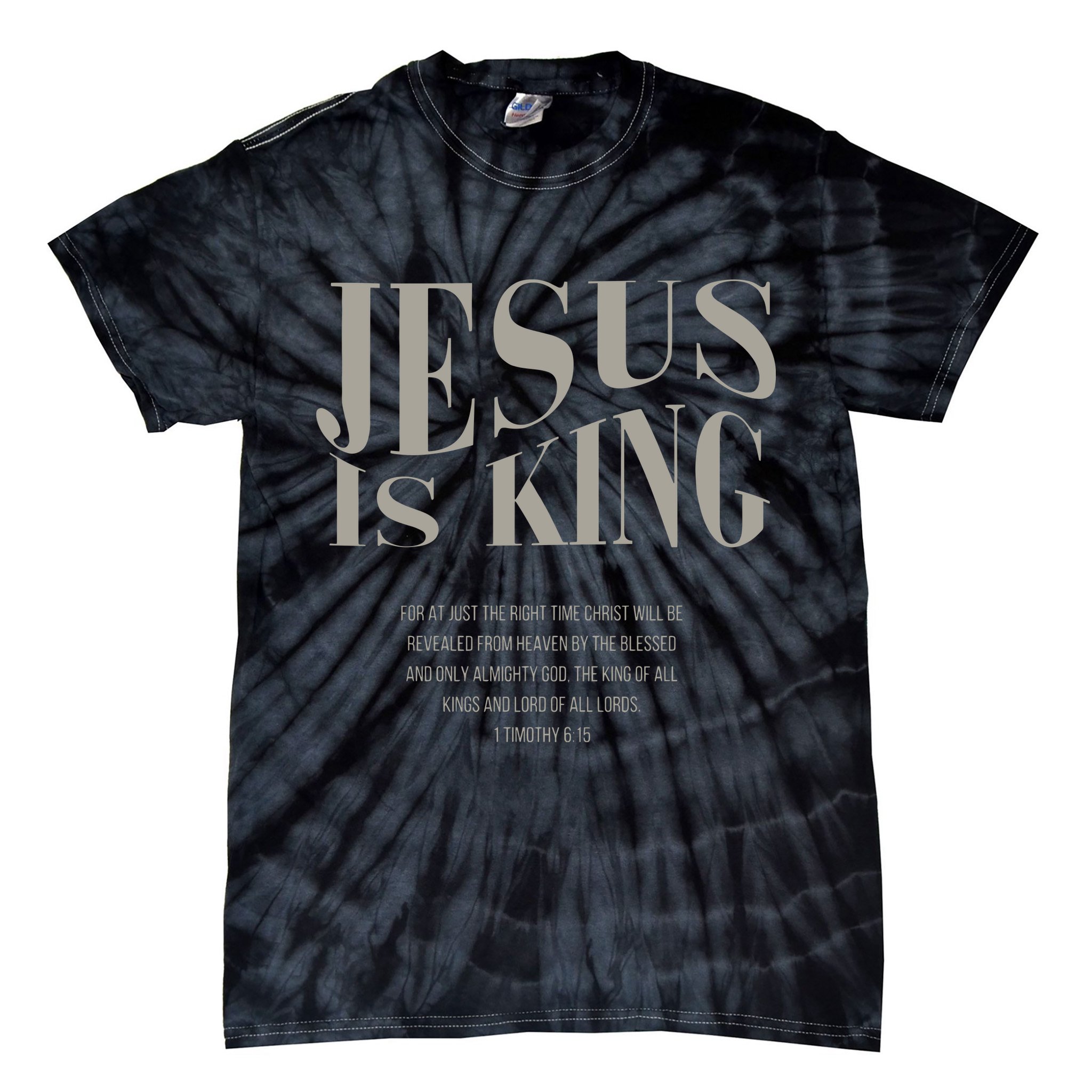 Jesus Is King Christian Tie-Dye T-Shirt