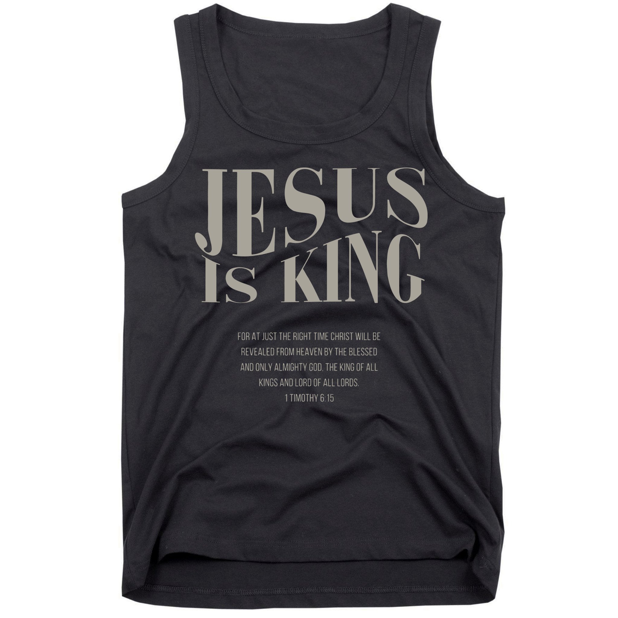 Jesus Is King Christian Tank Top