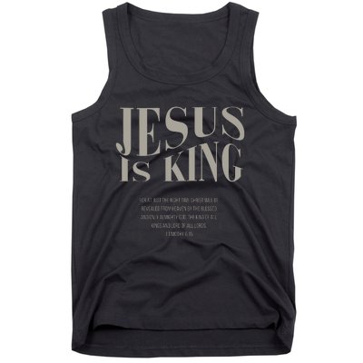 Jesus Is King Christian Tank Top